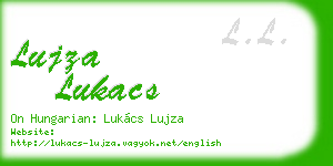 lujza lukacs business card